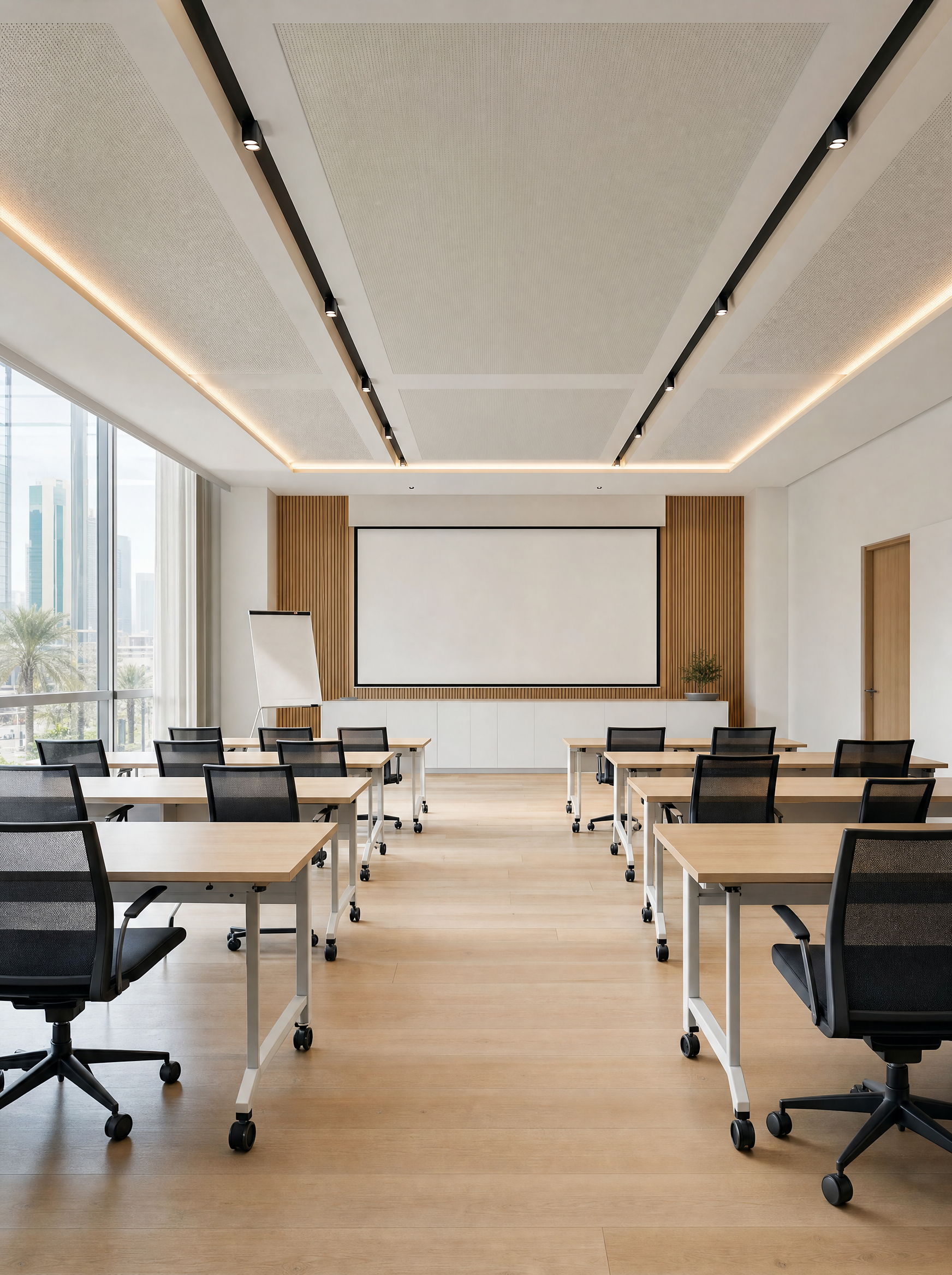 Training hall interior visualisation