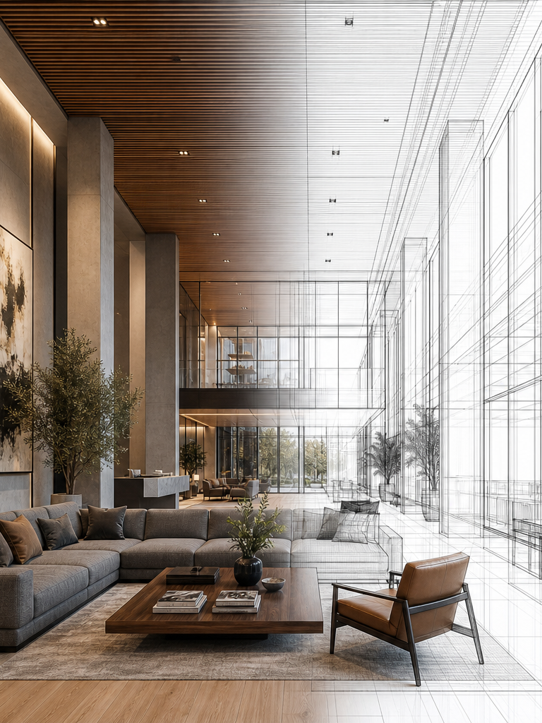 GOS fitout design transformation — from concept to completed interior